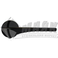Ручки дверні на розетці LINDE A-2022 BLACK чорний