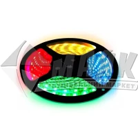 Стрічка світлодіодна BIOM ST-12-5050-60-RGB-65 14,4Вт/пог.м 5 пог.м кольорова герметична