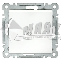 Вимикач одноклавішний Makel Karea Line проміжний без рамки білий