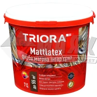 Фарба інтер'єрна TRIORA Mattlatex 7 кг біла матова