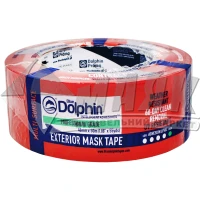 Стрічка малярна Blue Dolphin CONTRACTOR 48 мм×50 м червона