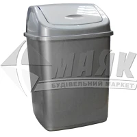 Відро для сміття Алеана 18 л сіре