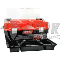 Ящик для інструменту з лотком та органайзером Haisser Formula S600 Carbo Alu 22" 547×271×278 мм металеві замки пластиковий