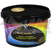 Емаль акрилова для дерева та металу Спектр Lux Line White Enamel 2 кг бежева глянцева