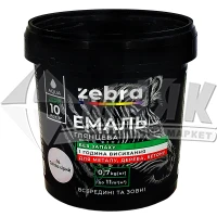 Емаль акрилова для дерева, металу та бетону ZEBRA 0,7 кг RAL 7047 16 світло-сіра глянцева