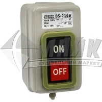 Вимикач кнопковий АСКО BS-216B 3Р 10А 230/400В IP40