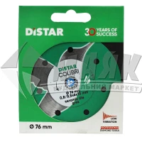 Диск алмазний відрізний DiStar 1A1R Colibri 76×0,8/0,5×6×10 мм суцільний