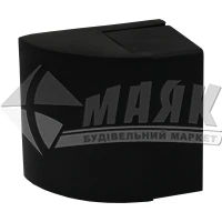 Стопор дверний напівкруглий Sempra DS-0020-BLM підлоговий чорний