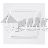 Вимикач одноклавішний Luxel JAZZ білий